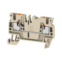 A2C 2.5 Feed-through terminal, PUSH IN, 2.5 mm², 800 V, 24 A, dark beige 1521850000 Weidmüller