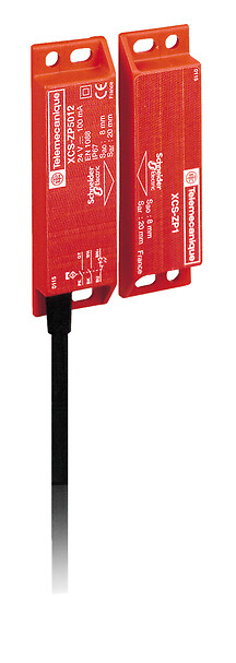 XCSDMP5902 Coded magnetic switch, Telemecanique Safety switches XCS, XCSDMP, 1 NC + 1 NO, staggered, 2 m