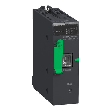BMXNOE0100 Ethernet TCP/IP network module, Modicon M340 automation platform, flash memory card, 1 x RJ45 10/100