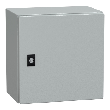 NSYCRN33200P Spacial CRN plain door with mount.plate. H300xW300xD200 IP66 IK10 RAL7035..