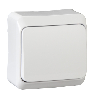 WDE001010 PRIMA - 1-pole switch - 10AX, white Schneider Electric