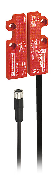 XCSDMC590L01M8 Coded magnetic switch, Telemecanique Safety switches XCS, XCSDMC, 1 NC + 1 NO, staggered, M8 0.15 m