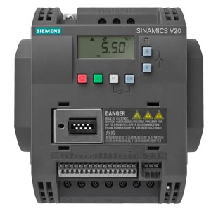 6SL3210-5BE31-1UV0 SINAMICS V20 380-480 V 3 AC -15/+10% 47-63Hz rated power 11 kW with 150% overload for 60 sec. unfiltered I/O: 4 DI, 2 DO,2 AI, 1 AQ fieldbus: USS/MODBUS RTU with built-in BOP protection: IP20/ UL open size: D 240x207x173 (WxHxD)