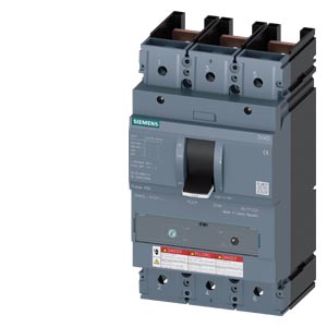 3VA5340-6EC31-0AA0 circuit breaker 3VA5 UL Frame 400 breaking capacity class H 65 kA @ 480 V 3-pole, line protection TM230, FTAM, In=400 A overload protection Ir=400 A permanently set short-circuit protection Ii=5...10 x In without connection
