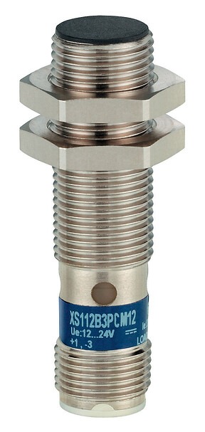 XS112B3PCM12 Inductive sensor XS1 M12, PNP NO+NC, Flush, Sn4mm, 12..24VDC, M12