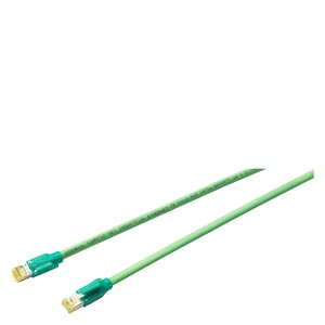 6XV1870-3QE50 Industrial Ethernet TP Cord RJ45/RJ45, CAT 6A, TP cable 4x2, pre-assembled with 2 RJ45 connectors, length 0.5 m.