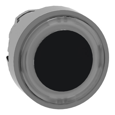 ZB4BW913 Head for illuminated push button, Harmony XB4, metal, white flush, 22mm, universal LED, spring return, illuminated ring Schneider Electric