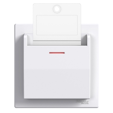 EPH6200121 Asfora - hotel card switch - 10AX screwless terminals, white