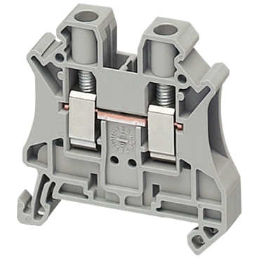 NSYTRV62 SCREW TERMINAL, FEED THROUGH, 2 POINTS, 6MM² , GREY