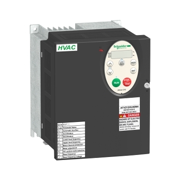 ATV212HU55N4 variable speed drive, Altivar 212, 5.5kW, 7.5hp, 480V, 3 phases, with EMC, IP21