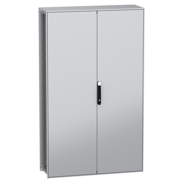 NSYSFN2012402DP "Floor standing modular electrical enclosure, PanelSeT SFN, decarbonized steel, plate, 2000x1200x400mm, 2 doors, IP55"
