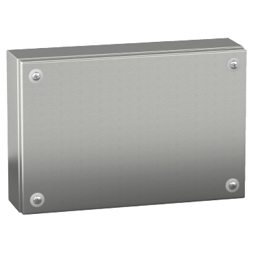 NSYSBX20308 Stainless steel wall-mounted industrial box, PanelSeT SBX, 200x300x80 mm, IP66