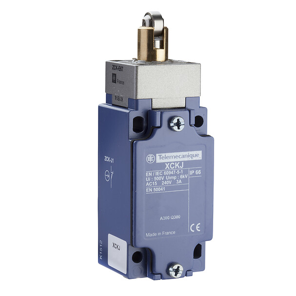 XCKJ166D Limit switch, XC Standard, XCKJ, steel ball bearing plunger, 1NC+1 NO, snap action, M12