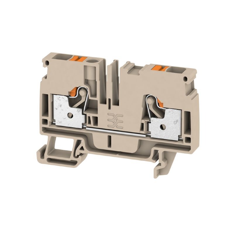A2C 6 Feed-through terminal, PUSH IN, 6 mm², 800 V, 41 A, dark beige Item No. 1992110000