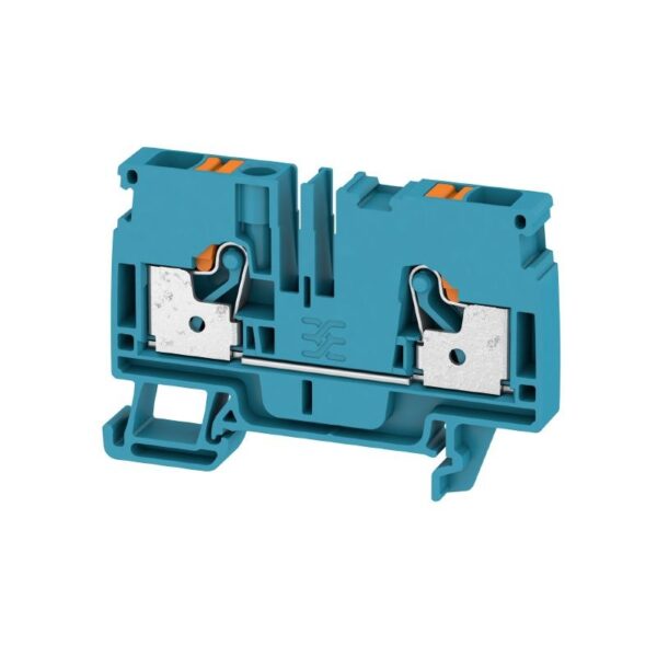 A2C 6 BL Feed-through terminal, PUSH IN, 6 mm², 800 V, 41 A, blue  Item No. 1991790000