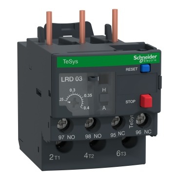 LRD03 TeSys Deca thermal overload relays - 0.25...0.4 A - class 10A