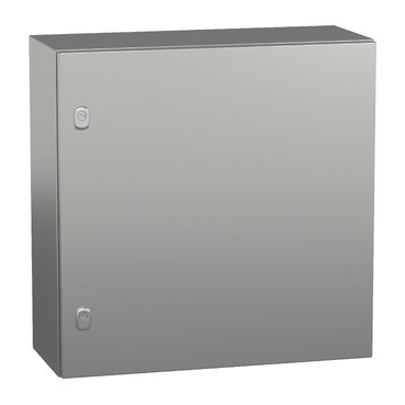 NSYS3X6625 Wall mounted enclosure, PanelSeT S3X, stainless steel 304L, plain door, 600x600x250mm, IP66