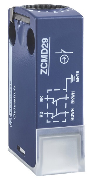 ZCMD21 Limit switch body, Limit switches XC Standard, ZCMD, 1NC+1 NO, silver, snap action