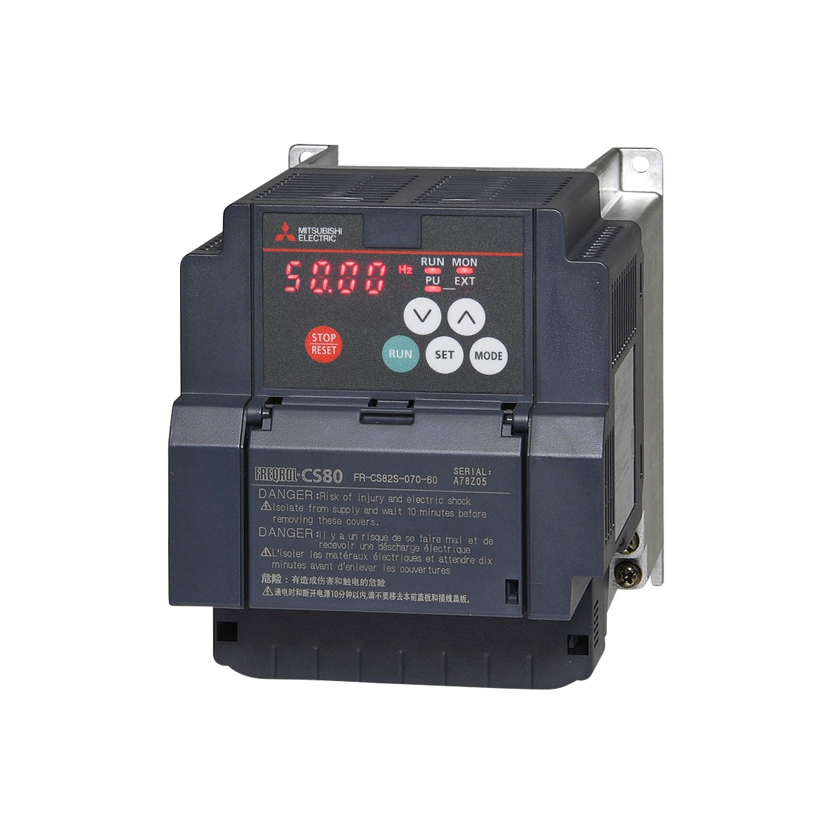 FR-CS82S-070-60 Inverter; Rated Power: 1,5kW; 1x200-240V; Rated Current:7A; IP20