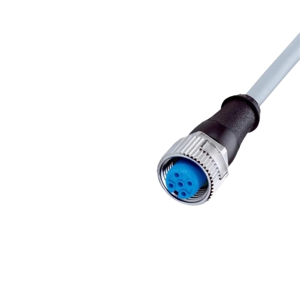 2096237 YF2A14-150VB3XLEAX Female connector, M12, 4-pin, straight, A-coded 15 m, 4-wire, PVC