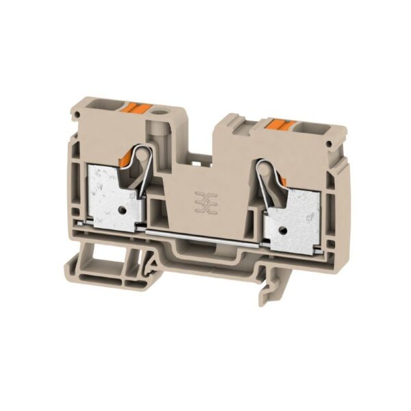 A2C 10 Feed-through terminal, PUSH IN, 10 mm², 1000 V, 57 A, dark beige  Item No. 2490360000