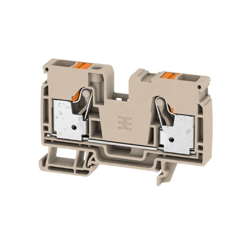 A2C 10 Feed-through terminal, PUSH IN, 10 mm², 1000 V, 57 A, dark beige  Item No. 2490360000