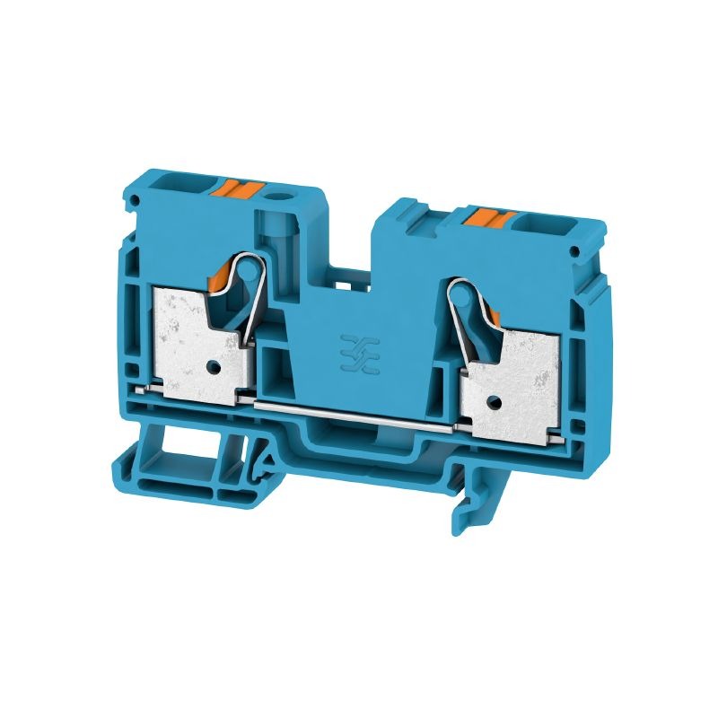 A2C 10 BL Feed-through terminal, PUSH IN, 10 mm², 1000 V, 57 A, blue  Item No. 2490370000