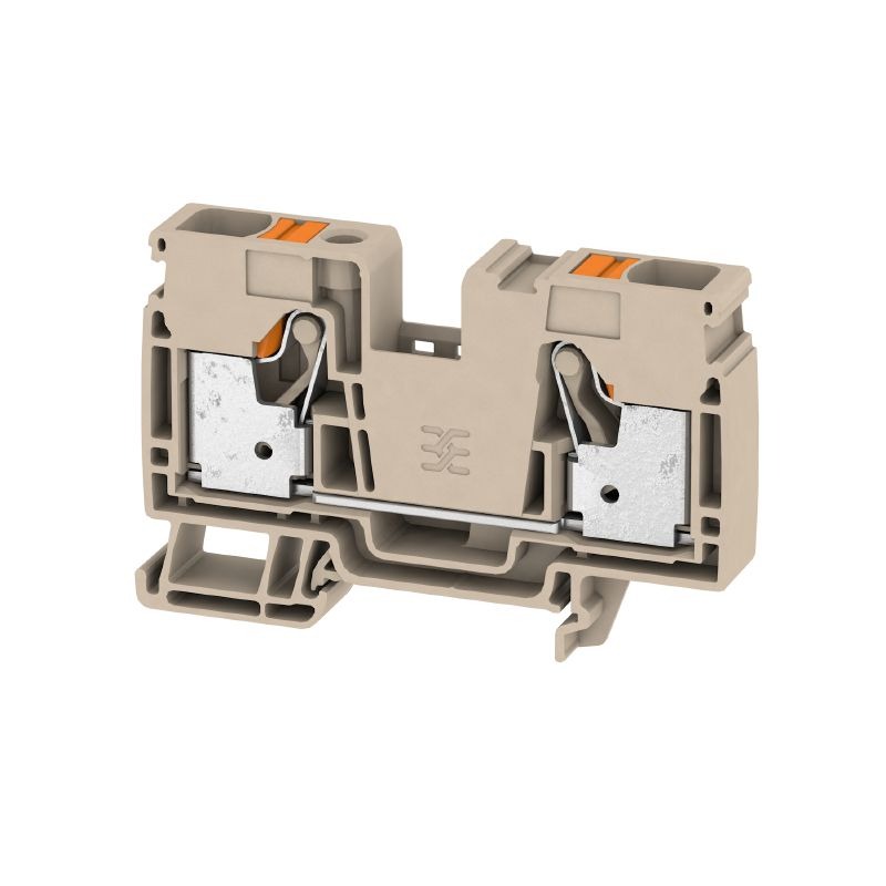 A2C 16 Feed-through terminal, PUSH IN, 16 mm², 1000 V, 76 A, dark beige  Item No. 2494000000