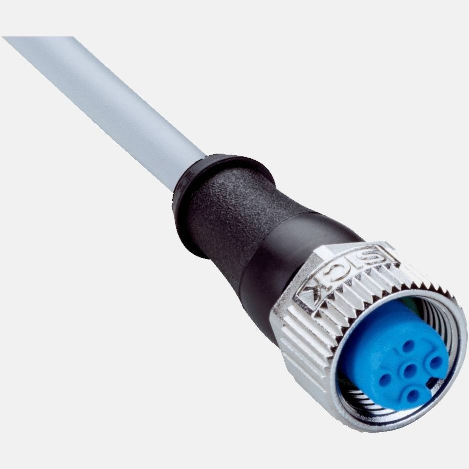 2096236 YF2A14-100VB3XLEAX Female connector, M12, 4-pin, straight, A-coded 10 m, 4-wire, PVC