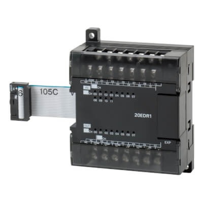 CP1W-20EDR1 I/O expansion unit, 12 x 24 VDC inputs, 8 x relay outputs 2 A
