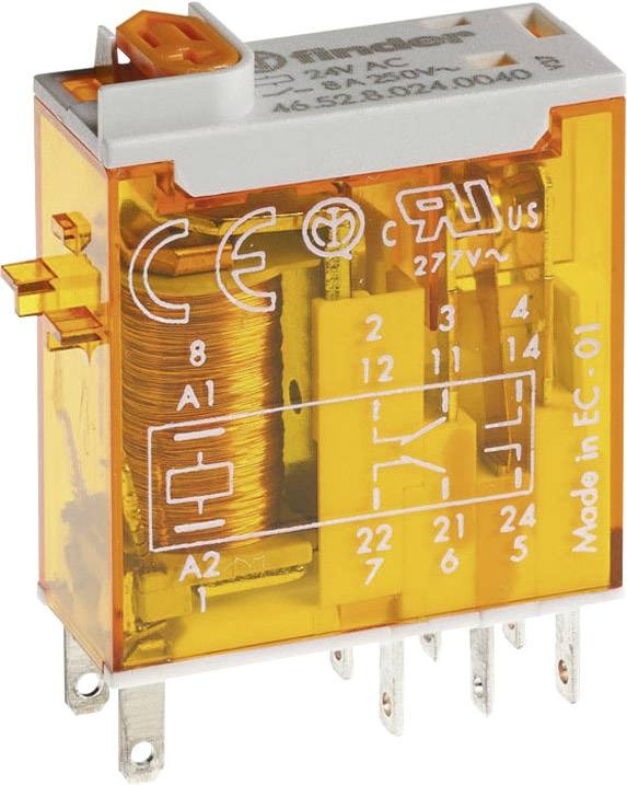 46.52.8.230.0040 Relay: electromagnetic; DPDT; Ucoil: 230VAC; Icontacts max: 15A