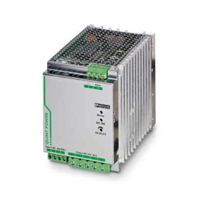 2866802 QUINT-PS/ 3AC/24DC/40 Primary-switched power supply unit QUINT POWER, Screw connection, DIN rail mounting, SFB Technology (Selective Fuse Breaking), input: 3-phase, output: 24 V DC / 40 A