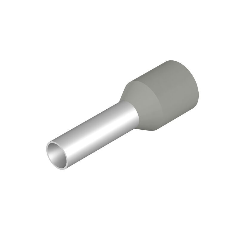 H2,5/14T GR BD Wire-end ferrule, Standard, 10 mm, 8 mm, grey 9004370000