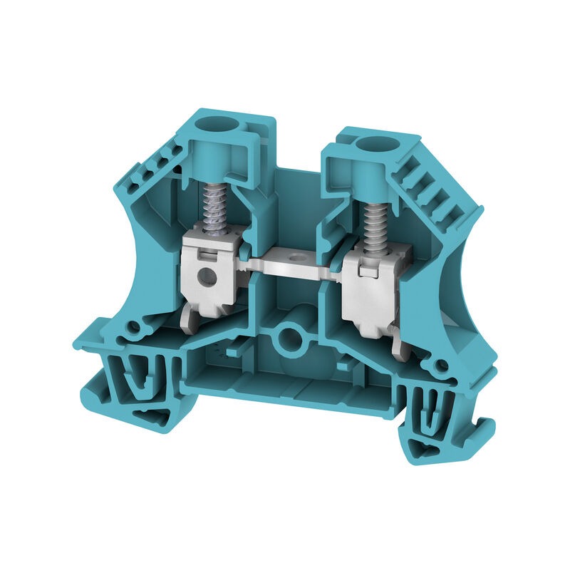 WDU 10 BL Feed-through terminal block, Screw connection, blue, 10 mm², 57 A, 1000 V, Number of connections: 2 1020380000