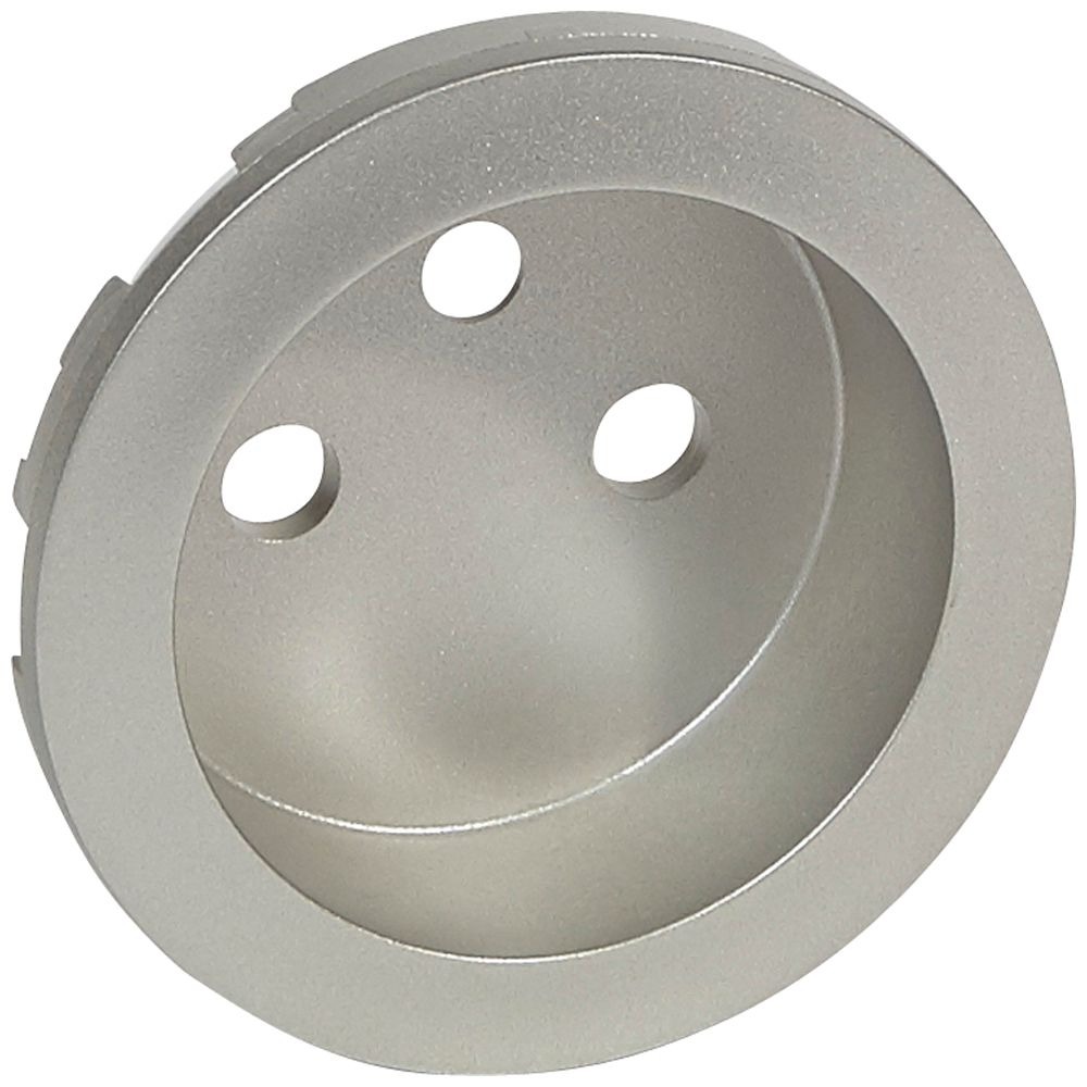 068412 Celiane Cover Plate for 2P+T Socket – Titanium