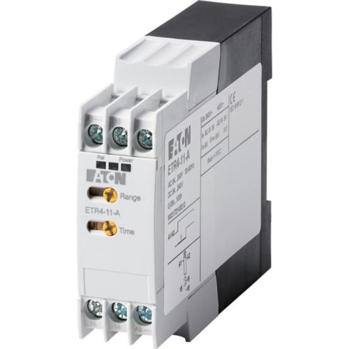031882 ETR4-11-A Eaton Moeller® series ETR4 Timing relay, 1W, 0.05s-100h, 24-240V50/60Hz, 24-240VDC, on-delayed