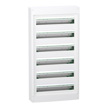 LVSXT624 Modular enclosure, PrismaSeT XS, surface, 6 x 24 modules, 1 earth terminal block, without door