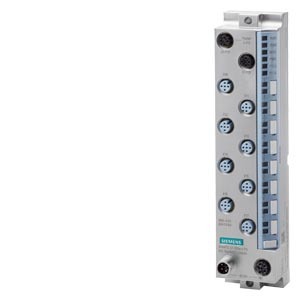 6ES7143-6BH00-0BB0 SIMATIC ET 200eco PN, DIQ 16x 24 V DC/0.5 A/2 A, M12-L, 8x M12, double assignment, input type 3 (IEC 61131), sink input (PNP, sinking input), input delay 0.05..20 ms, source output (PNP,switching to P potential), substitute value output