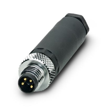 1501265 SACC-M 8MS-4CON-M-SW Connector, Universal, 4-position, Plug straight M8, coding: A, Screw connection, knurl material: Brass, nickel-plated, external cable diameter 3.5 mm ... 5 mm